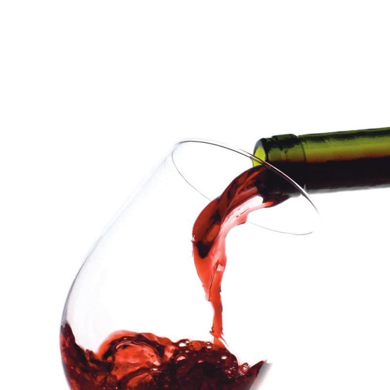 A glass of wine from our licensed bar